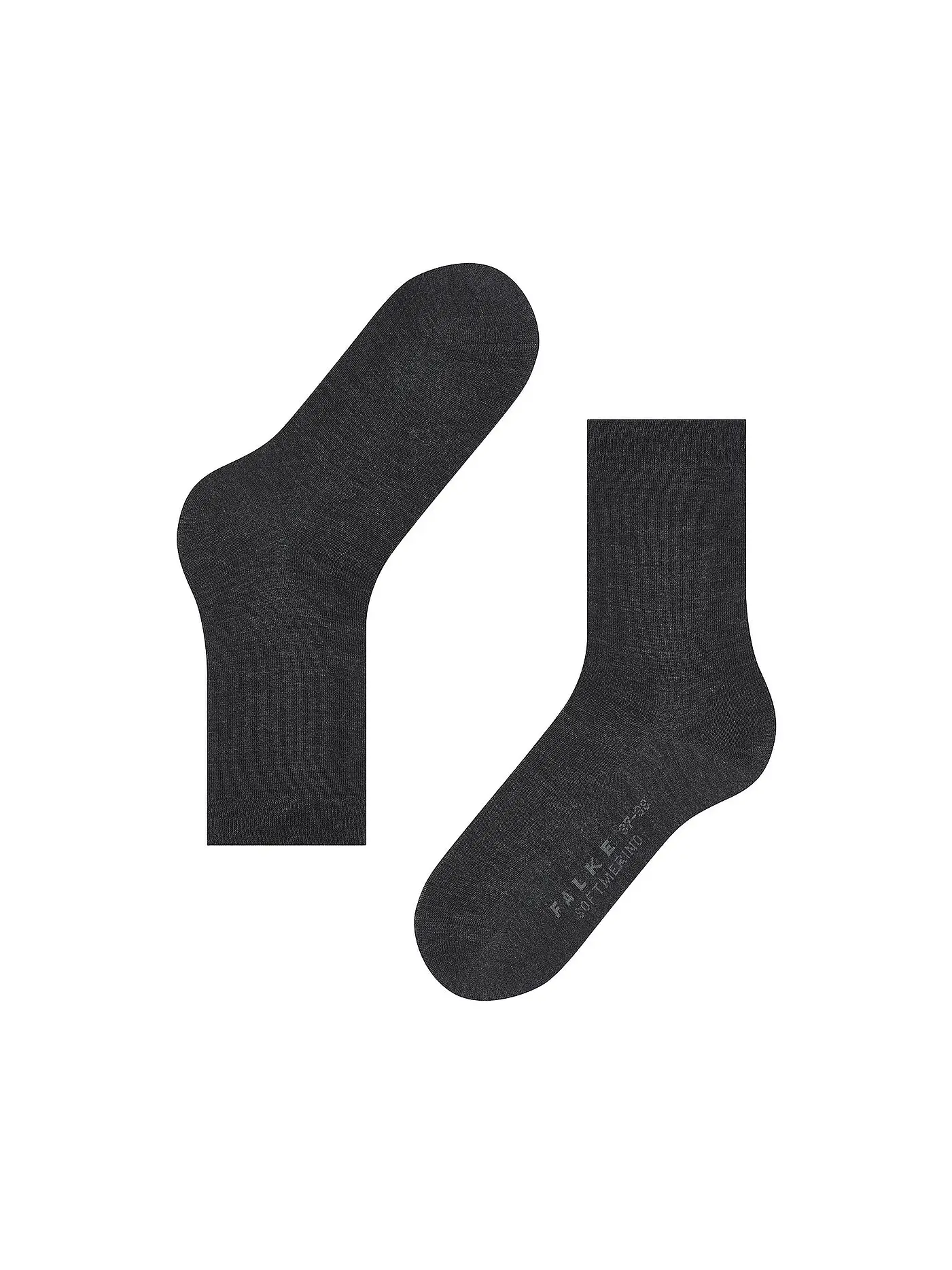 FALKE | Socken Soft Merino black | grau